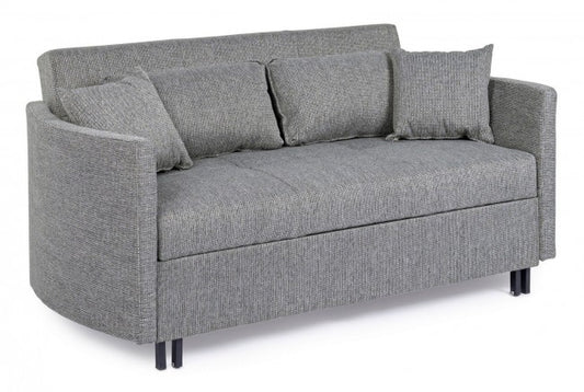 DIVANO LETTO CLAYTON C-C NERO-GRIGIO