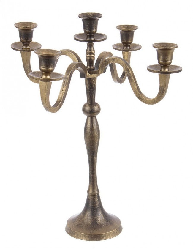 CANDELABRO NORAH 5FUOCHI BRUNITO H43