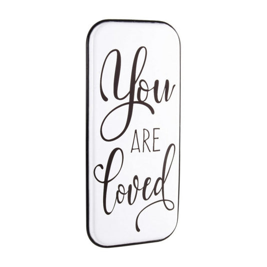 PLACCA METALLO LOVED 38X82