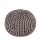 POUF INTRECCIO GRIGIO SCURO D50