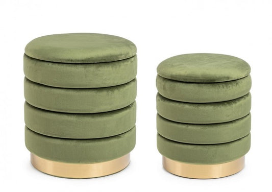 SET2 POUF CONTENITORE DARINA OLIVE