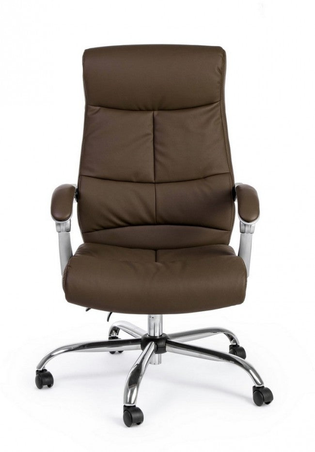 POLTRONA UFF.C-BR LISBONA MARRONE RECLIN