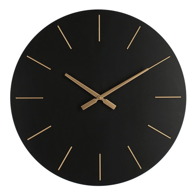 OROLOGIO PARETE TIMELINE NERO D60