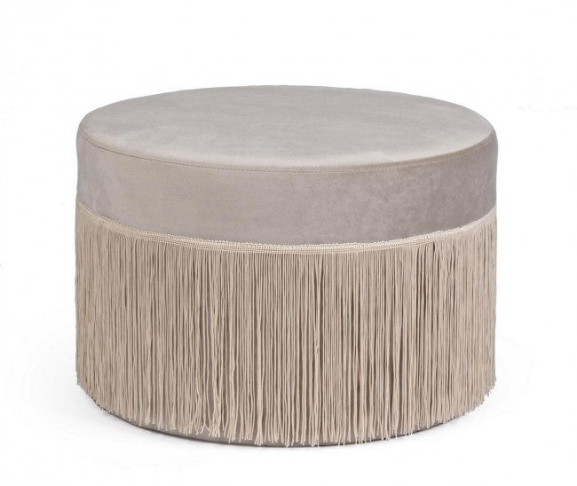 POUF LEILANI GRIGIO CHIARO D45