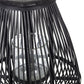 LANTERNA TREPPIEDE BAMBOO NERO H78