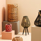 LANTERNA TREPPIEDE BAMBOO VER-NERO H61.5