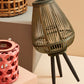 LANTERNA TREPPIEDE BAMBOO VER-NERO H61.5