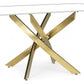 BASE TAVOLO GEORGE ORO 160X90