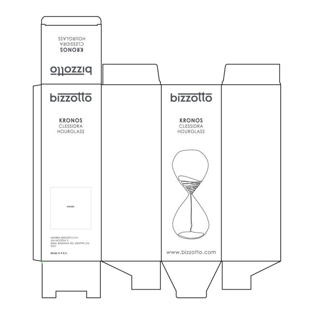 CLESSIDRA KRONOS TRASPAREN-MARRONE H38,3