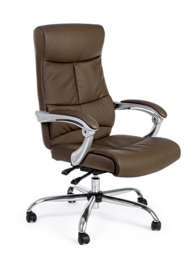 POLTRONA UFF.C-BR LISBONA MARRONE RECLIN