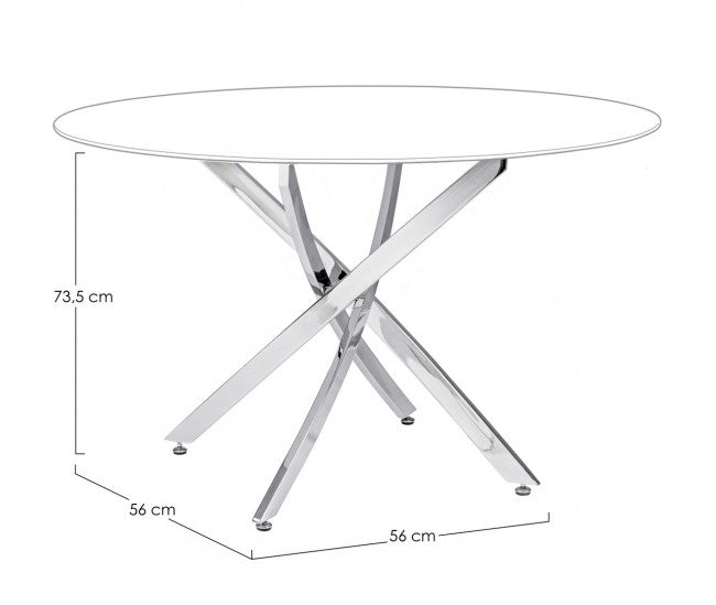 BASE TAVOLO GEORGE CROMO D120