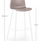 SGABELLO BAR KYRA BIANCO PU BEIGE VINT.