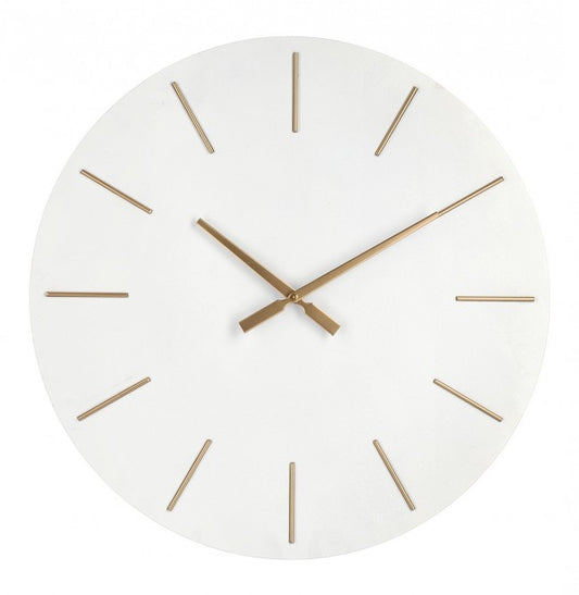 OROLOGIO PARETE TIMELINE BIANCO D60