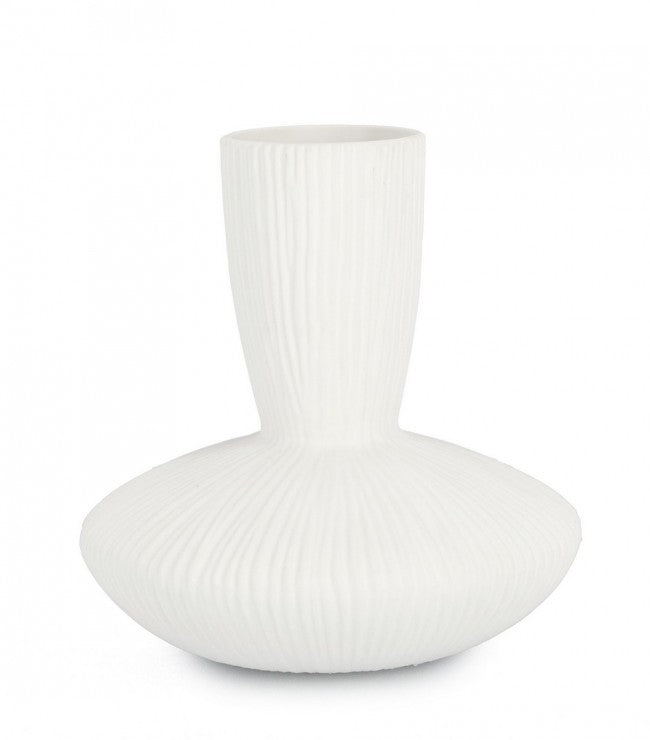 VASO STRIPED BIANCO H23