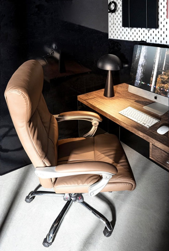 POLTRONA UFF.C-BR LISBONA MARRONE RECLIN