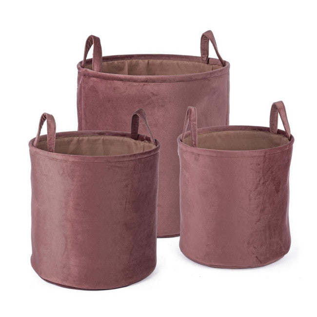 SET3 P.OGGETTI VELVET TO ROSA