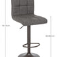 SGABELLO BAR GREYSON GRIGIO SCURO VINT