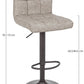 SGABELLO BAR GREYSON GRIGIO CHIARO VINT