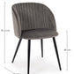 SEDIA QUEEN VELVET GRIGIO CADETTO