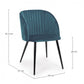 SEDIA QUEEN VELVET BLU