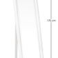 SPECCHIO ST SANZIO C-C MAT BIANCO 40X170