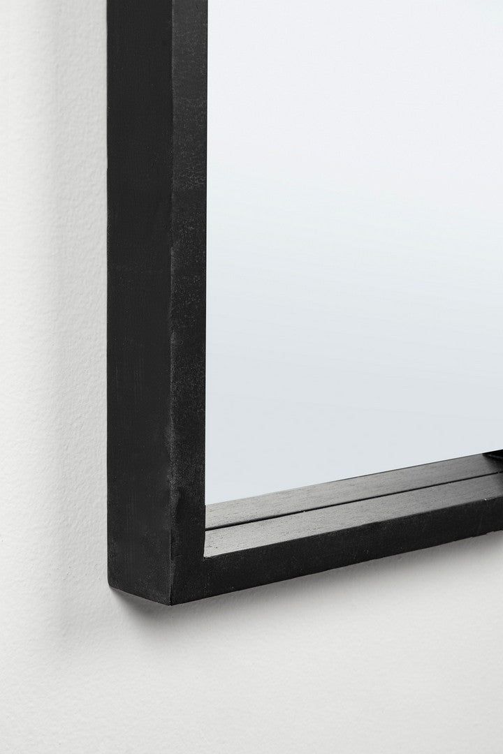 SPECCHIO C-C TIZIANO RETT NERO 32X122