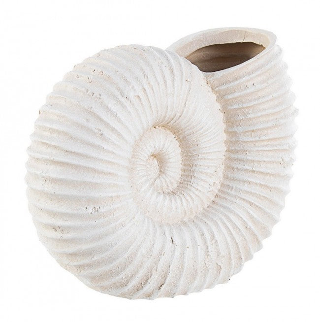 VASO CONGHIGLIA NAUTILUS BIANCO 30X25H