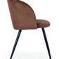 SEDIA QUEEN VELVET RUGGINE
