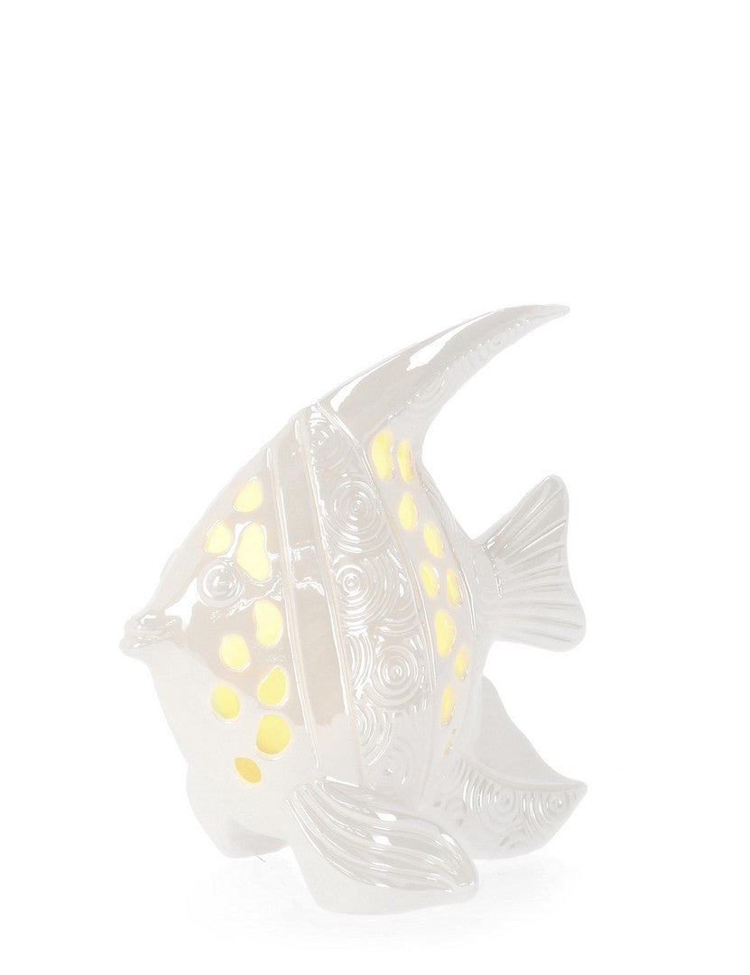 DECORAZIONE CAPRI PESCE PORC C-LED H15,5