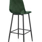 SGABELLO BAR IRELIA VELLUTO VERDE SCURO