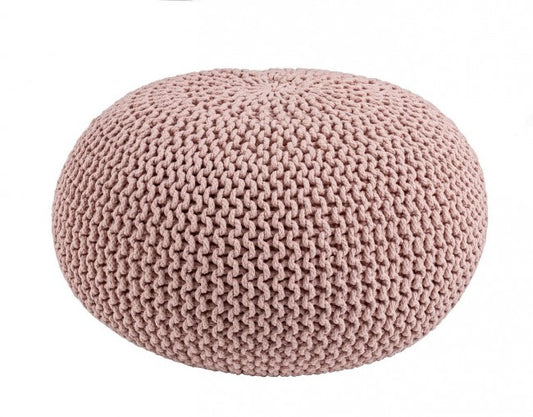 POUF INTRECCIO BLUSH D80