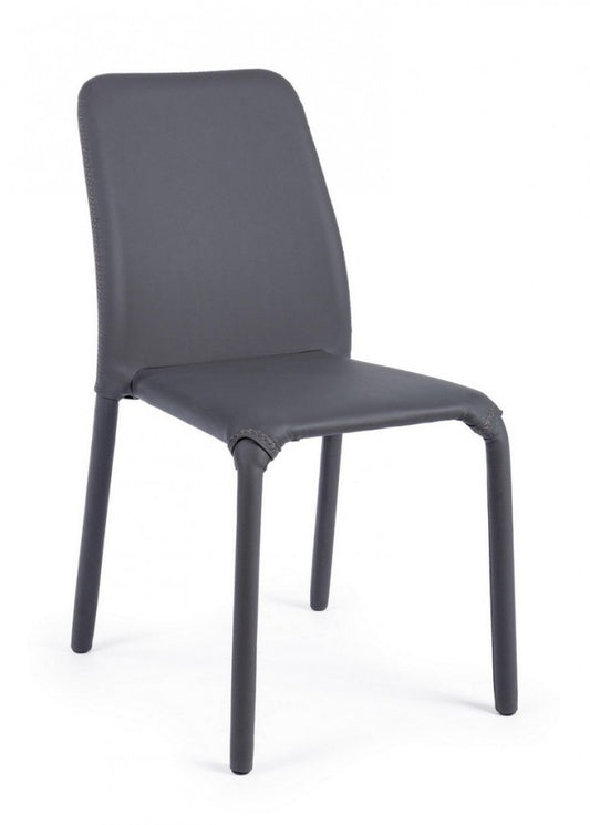 SEDIA PATHOS PU GRIGIO
