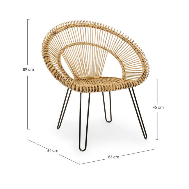 POLTRONA ESTEBAN NATURALE