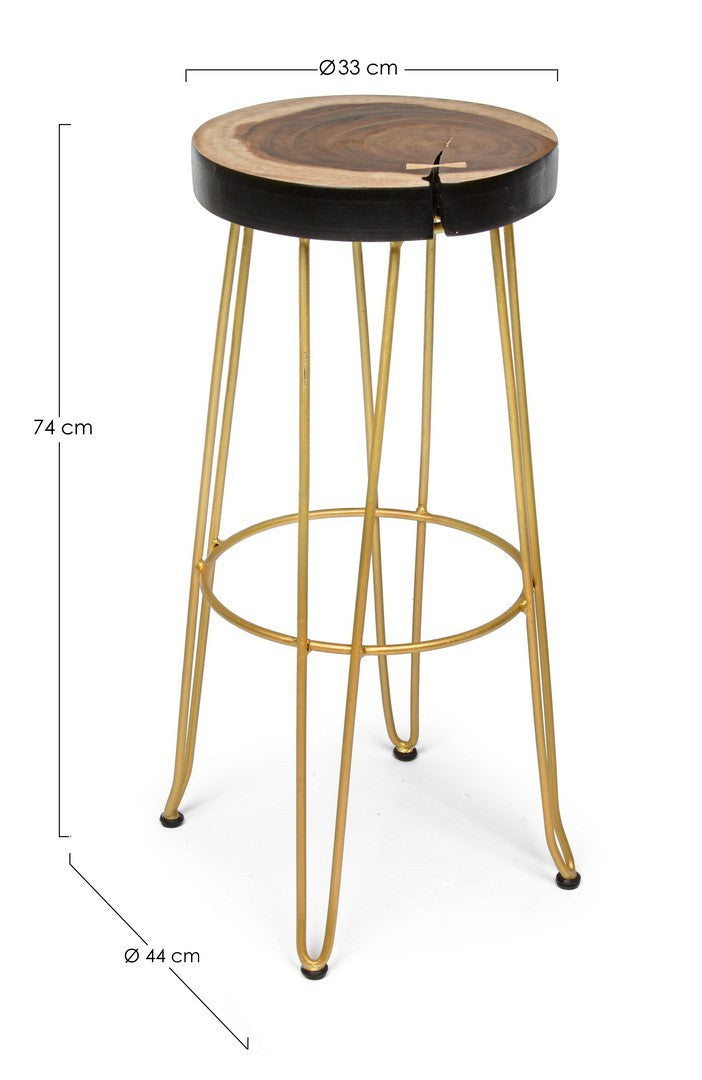 SGABELLO BAR RAKEL ORO