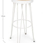 SGABELLO BAR RAKEL BIANCO