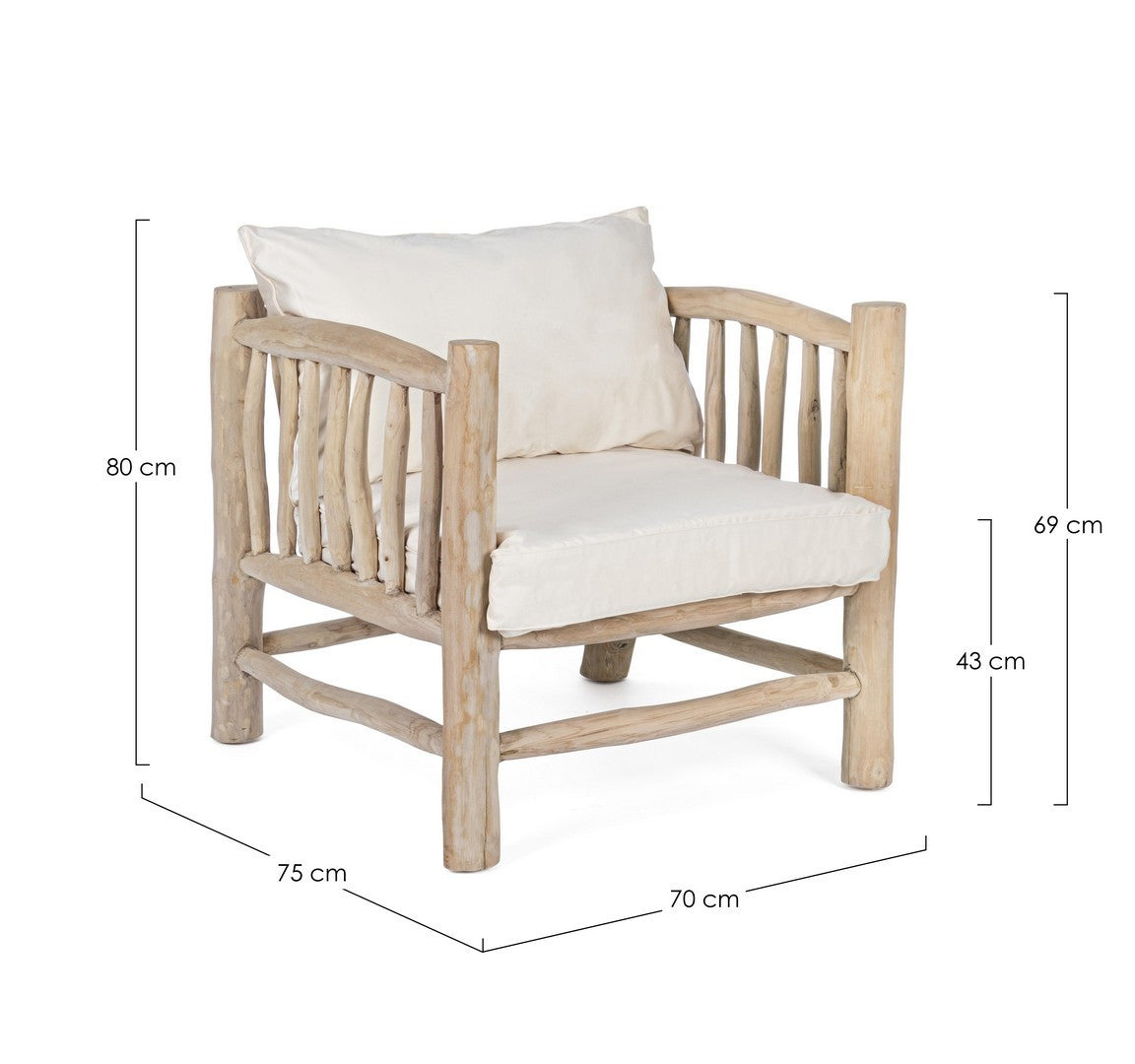 POLTRONA C-C SAHEL NATURALE