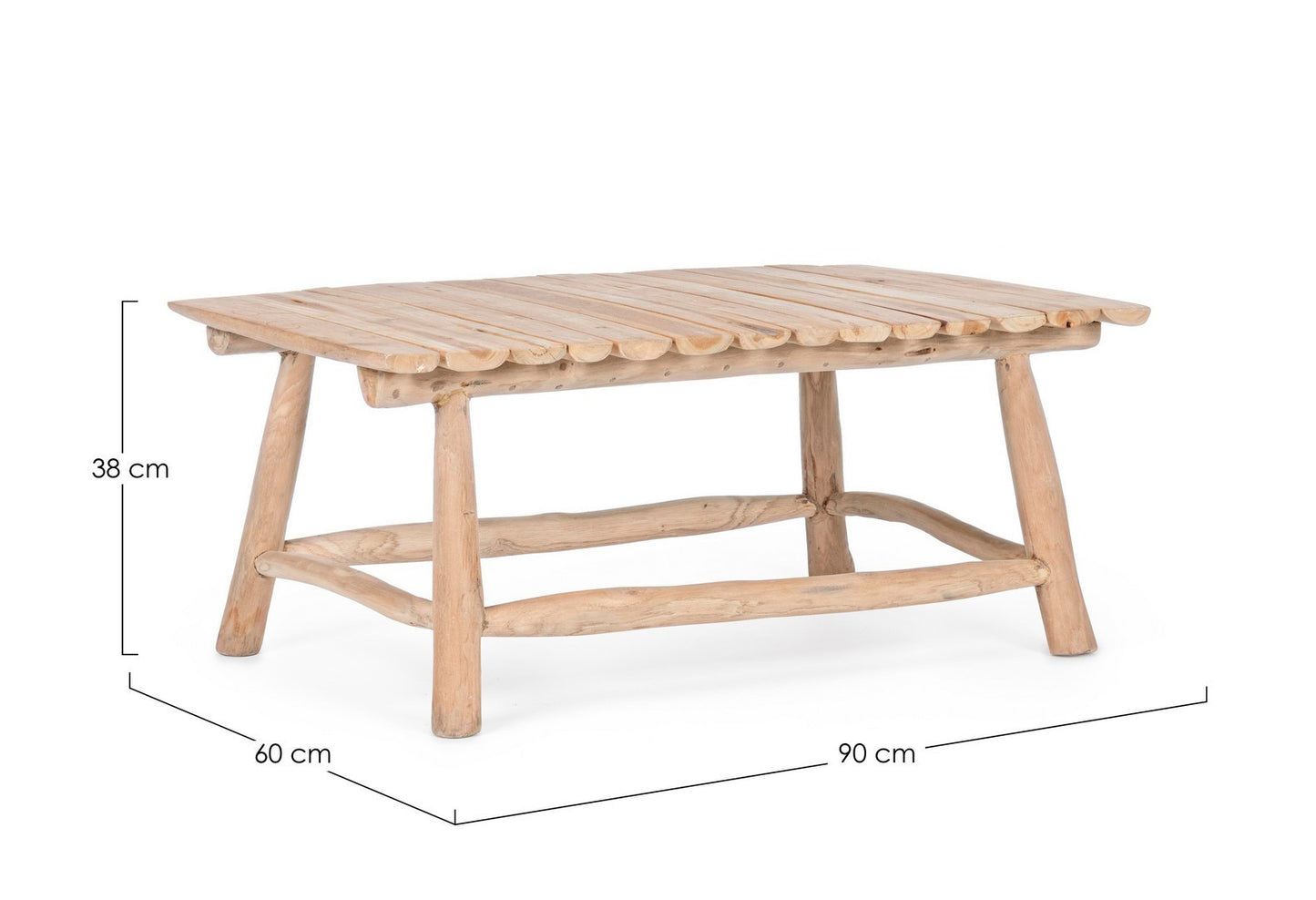 TAVOLINO SAHEL NATURALE 90X60