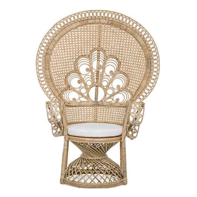 POLTRONA C-C PEACOCK NATURALE