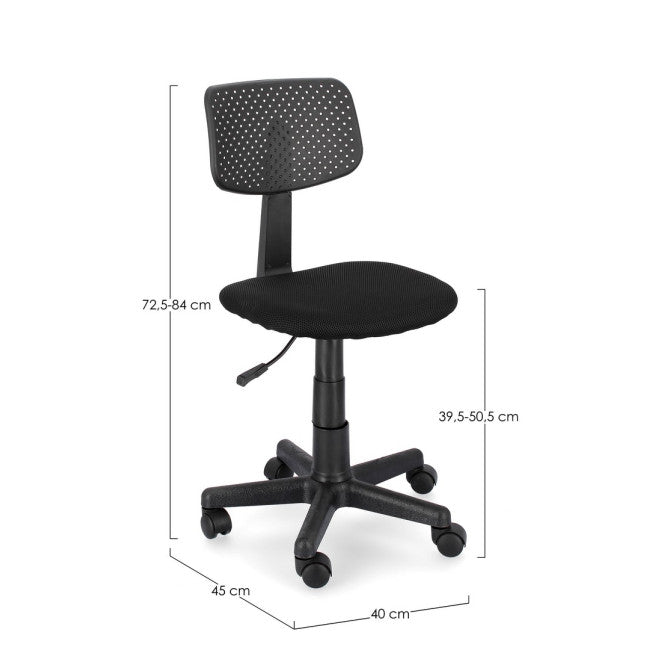 SEDIA UFF. ARTEMIS NERO