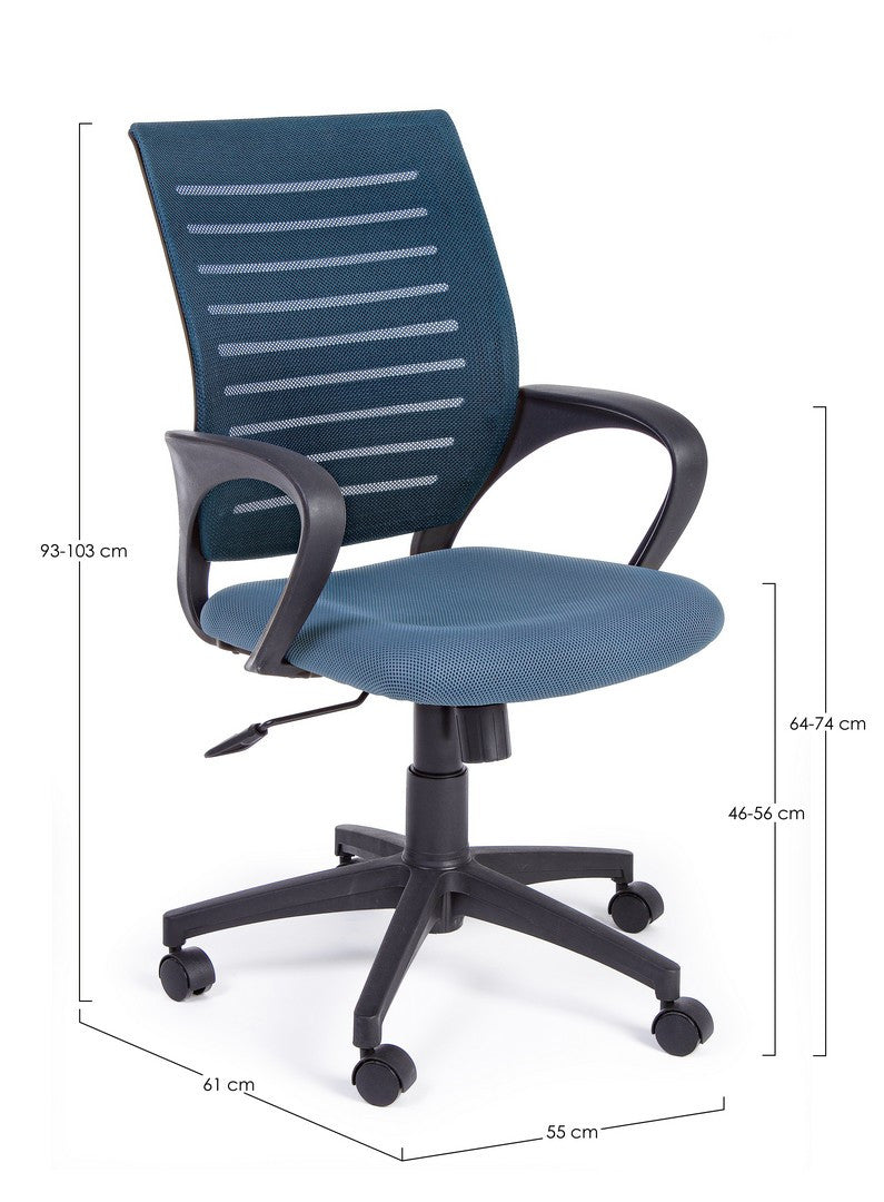 SEDIA UFF. C-BR MARION BLU