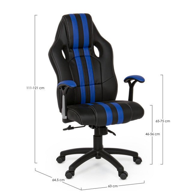 POLTRONA UFFICIO C-BR SPIDER BLU