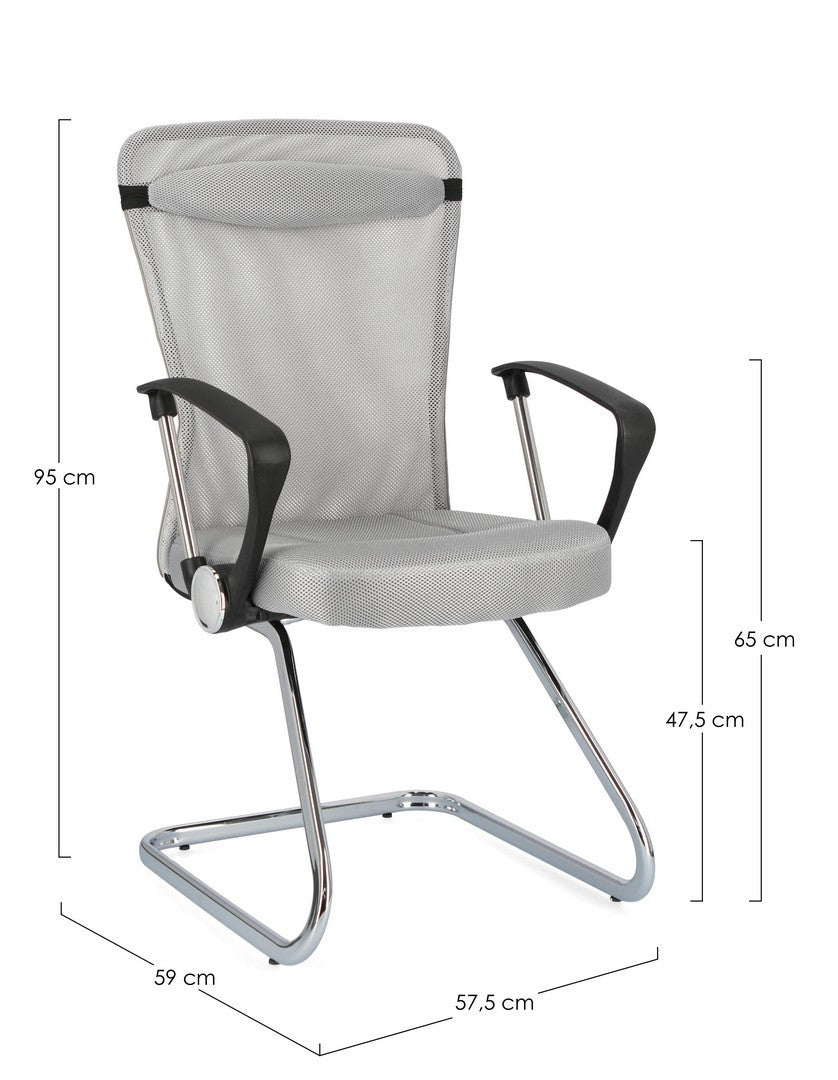 POLTRONA UFFICIO C-BR KINGSTON GRIGIO
