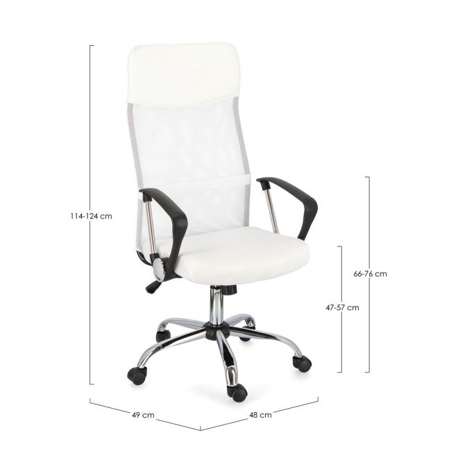 POLTRONA UFFICIO C-BR DAKAR BIANCO
