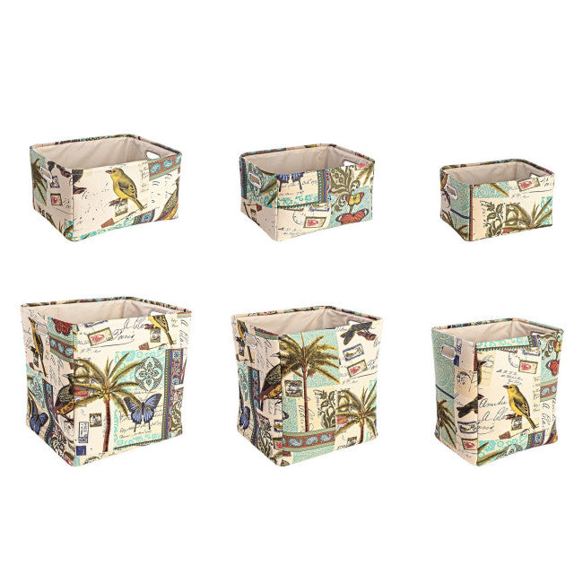 SET6 P.OGGETTI BOTANIC RETT BLU