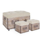 SET3 POUF TRAVEL PARIS CORDA