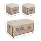SET3 POUF TRAVEL PARIS CORDA