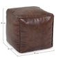 POUF MENDEZ MARRONE 40X40