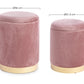 SET2 POUF CONTENITORE POLINA ROSA ANTICO