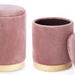SET2 POUF CONTENITORE POLINA ROSA ANTICO