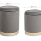 SET2 POUF CONTENITORE POLINA GRIGIO